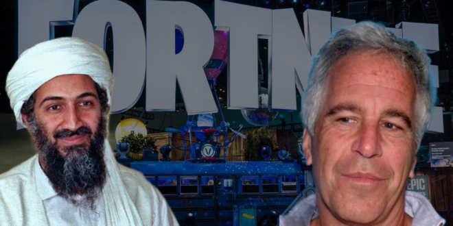 Quellen: https://commons.wikimedia.org/wiki/File:Osama_bin_Laden_full_portrait_%28cropped%29.jpg, https://commons.wikimedia.org/wiki/File:Fortnite_at_E3_2018_%2841868702965%29.jpg#filelinks